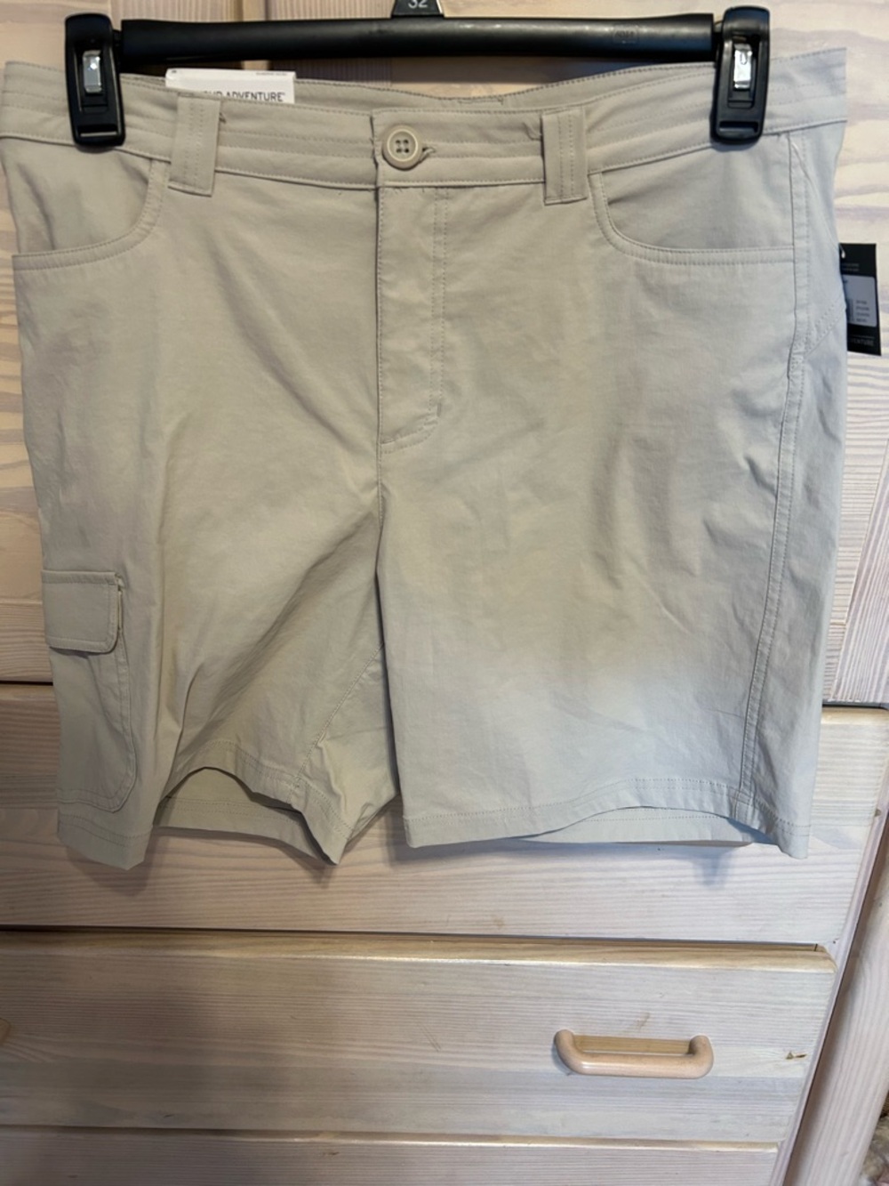 Women’s Lightweight Beige Cargo Shorts